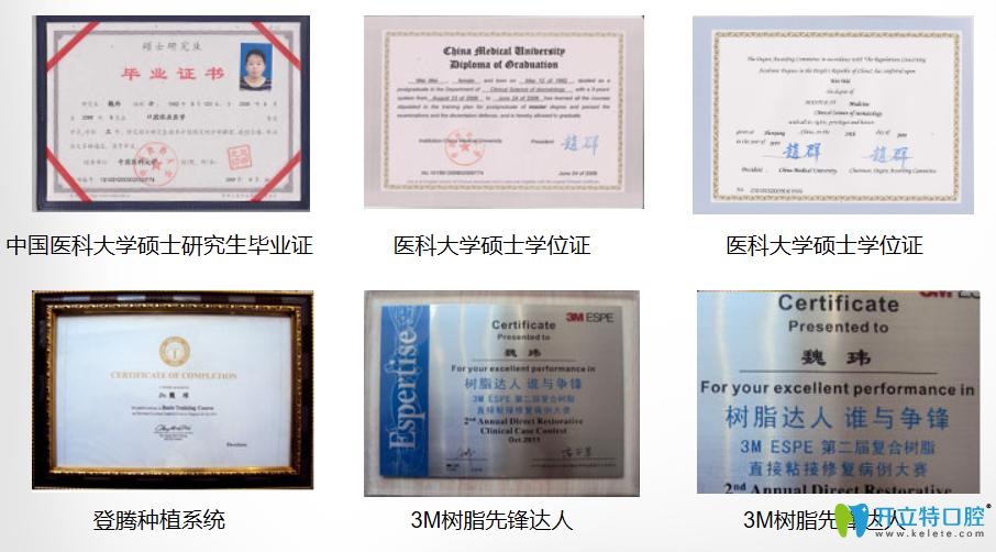 魏瑋醫(yī)生榮譽