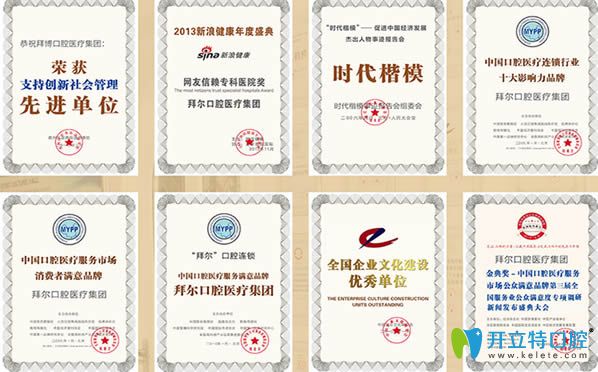 廈門拜博所獲榮譽(yù)證書(shū)