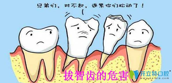 拔智齒的危害