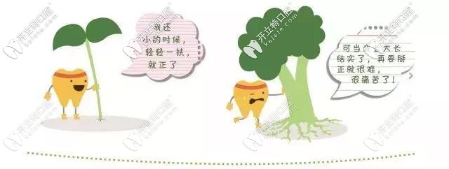 牙齒生長(zhǎng)卡通圖