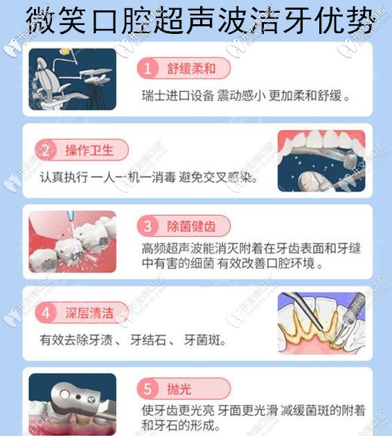 賀州微笑口腔超聲波潔牙優(yōu)勢(shì)