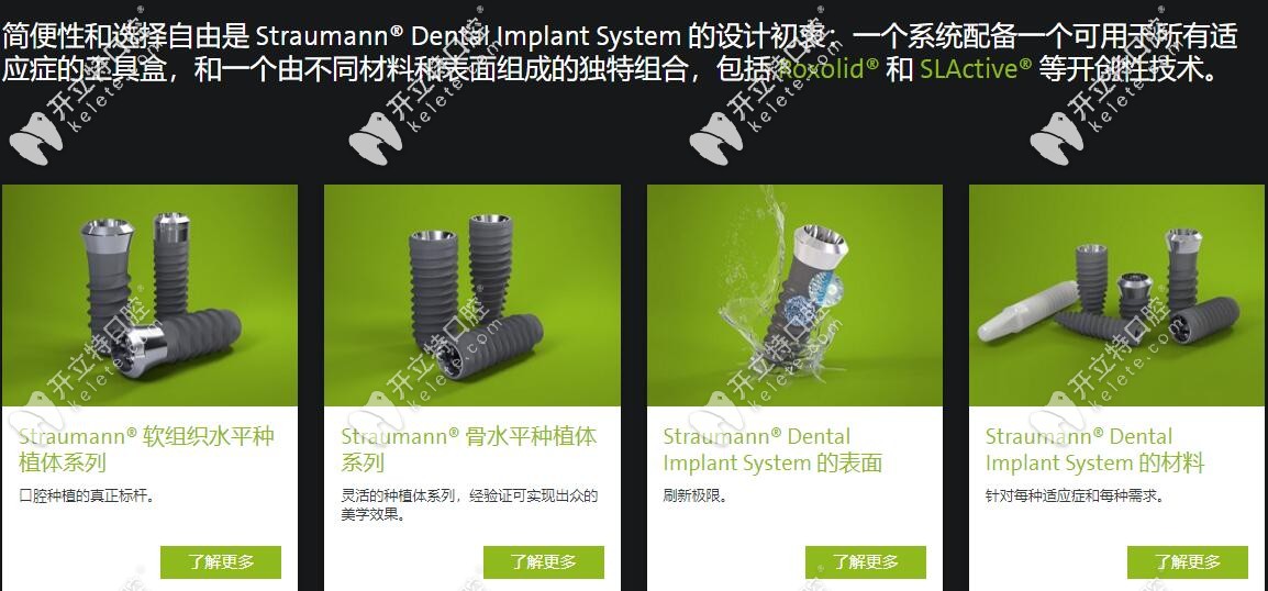 瑞士士卓曼/iti種植體型號(hào)